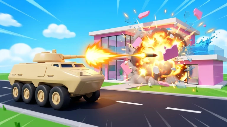 Tank VS Mansion ekran görüntüsü