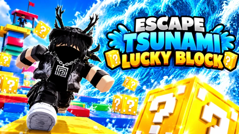escape tsunami lucky block ekran görüntüsü