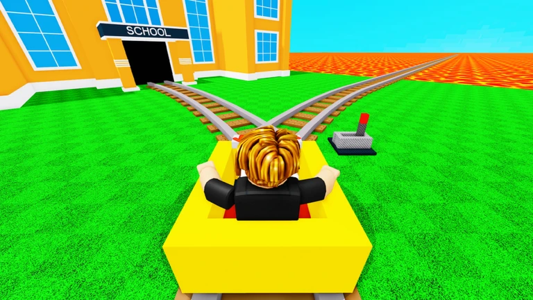 Cart Ride Out of School to VIP Obby ekran görüntüsü