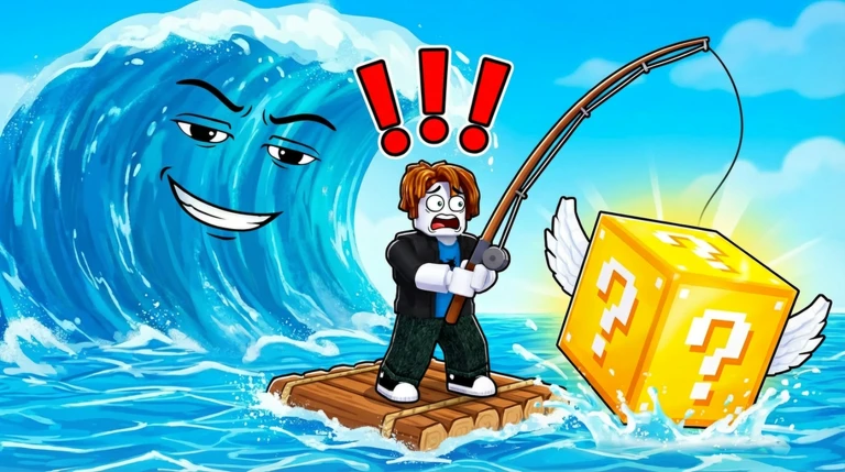 Swim and Fish Lucky Blocks ekran görüntüsü
