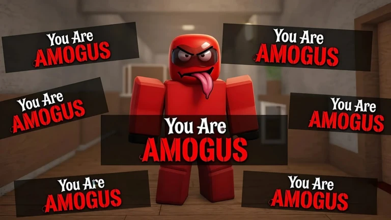 you're AMOGUS 👹 ekran görüntüsü