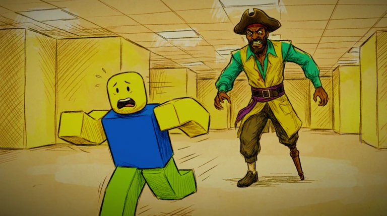 HIDE FROM PIRATE CLARK [BACKROOMS] ekran görüntüsü