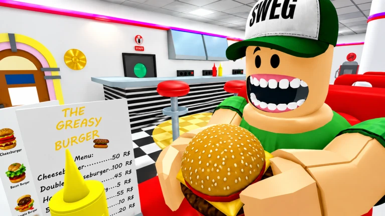 BURGER SHOP ESCAPE! (Obby) ekran görüntüsü