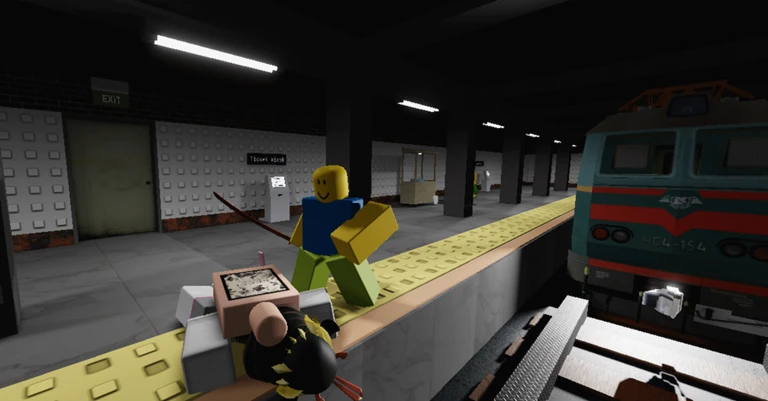 fight in a train station simulator game 🚆 ekran görüntüsü