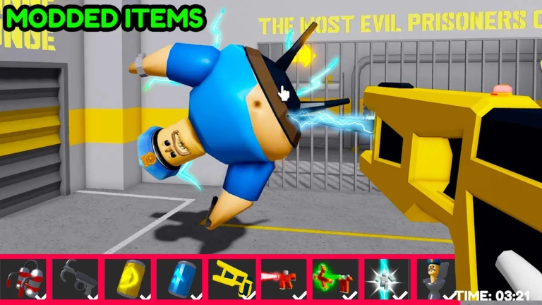 MODDED ITEMS BARRY'S PRISON RUN! ekran görüntüsü