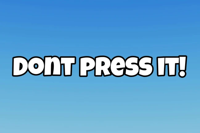 Dont press it! ekran görüntüsü