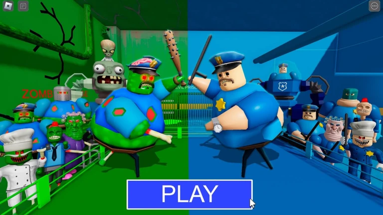 ZOMBIE VS POLICE PRISON RUN! (Obby) ekran görüntüsü