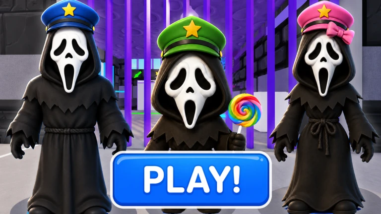 GHOSTFACE POLICE FAMILY PRISON RUN ESCAPE! (Obby) ekran görüntüsü