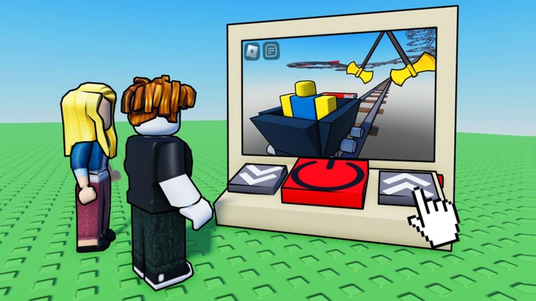 cart ride but its roblox inside of roblox ekran görüntüsü