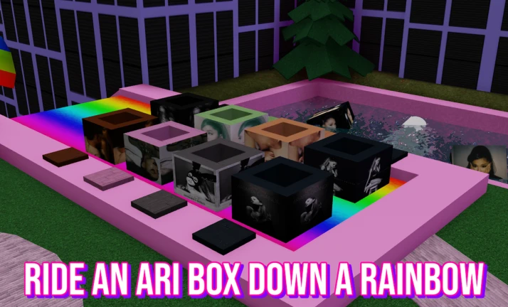 ride an ari box down a rainbow! ekran görüntüsü