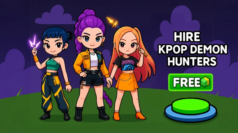 Build a KPop Demon Hunters Tycoon 🎤 ekran görüntüsü