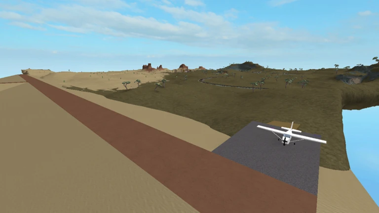 Western town with airport. ekran görüntüsü