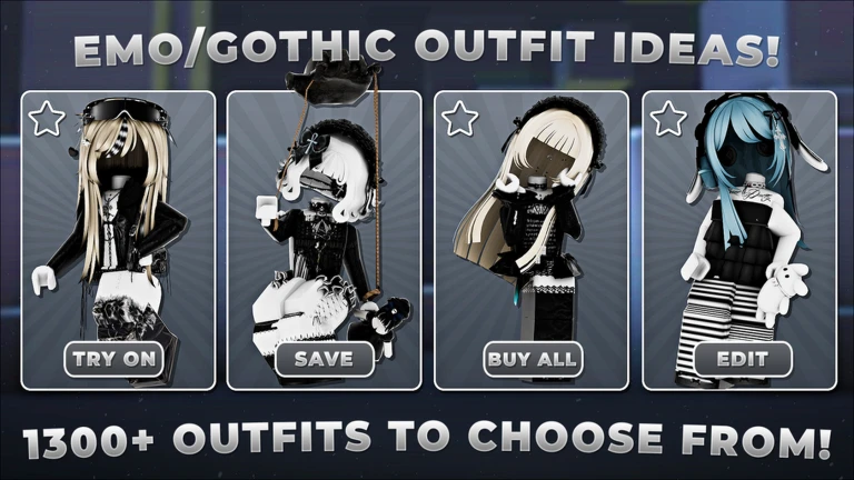 [🖤GIRL] 1300+ Gothic/Emo Avatar Outfits Ideas💡 ekran görüntüsü