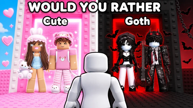 Would You Rather: Cute & Goth Outfit Tower! ekran görüntüsü