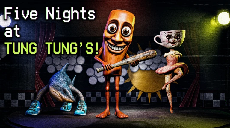 [REMAKE!] Five Nights At Tung Tung's🪵 ekran görüntüsü