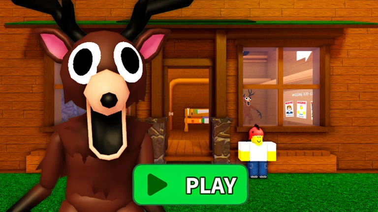 🦌99 NIGHTS IN FOREST DEER PRISON RUN! (Obby) ekran görüntüsü
