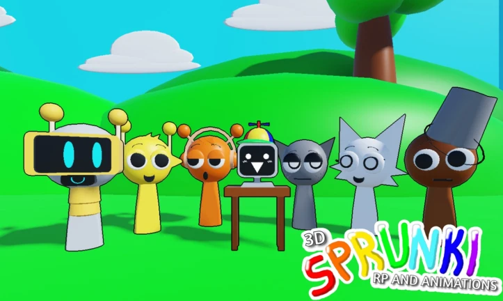 3D Sprunki RP And Animations [SPREALKI] ekran görüntüsü