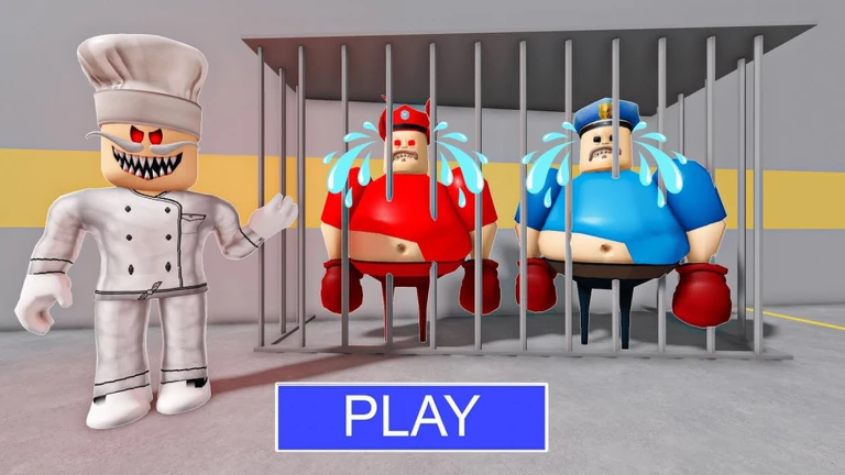 PAPA PIZZA VS BOXER POLICE PRISON RUN! (Obby) ekran görüntüsü
