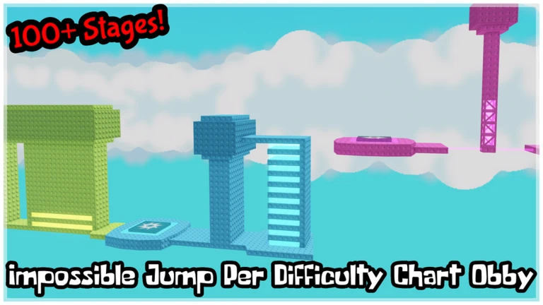 Impossible Jump Per Difficulty Chart Obby ekran görüntüsü
