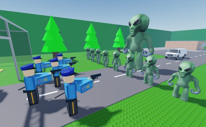 Alien vs Police ekran görüntüsü