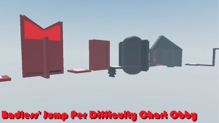 Badless' Jump Per Difficulty Chart Obby ekran görüntüsü