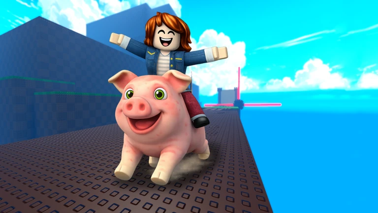 Pig Rider  [2 Player Obby] ekran görüntüsü