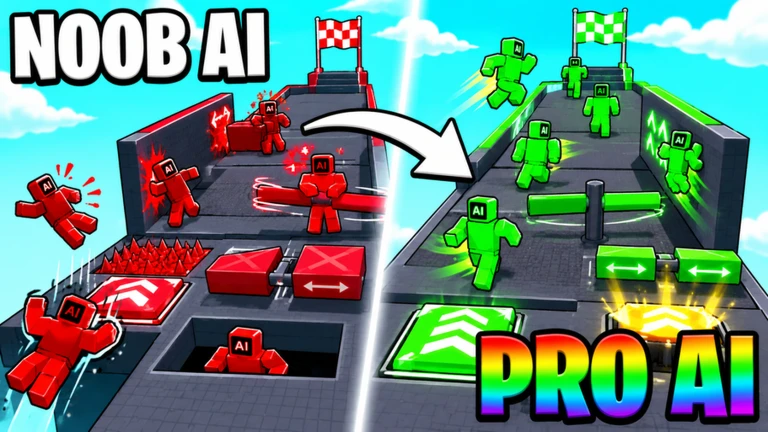 AI Learns Parkour ekran görüntüsü