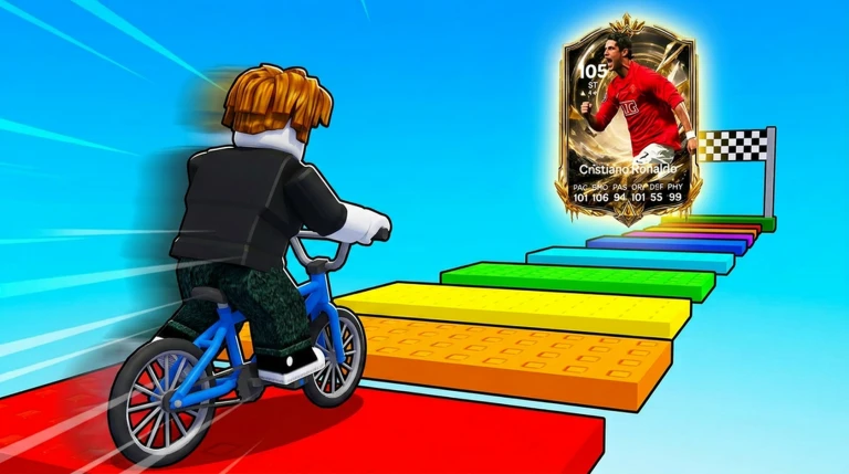 Bike Obby for Soccer Cards! ekran görüntüsü