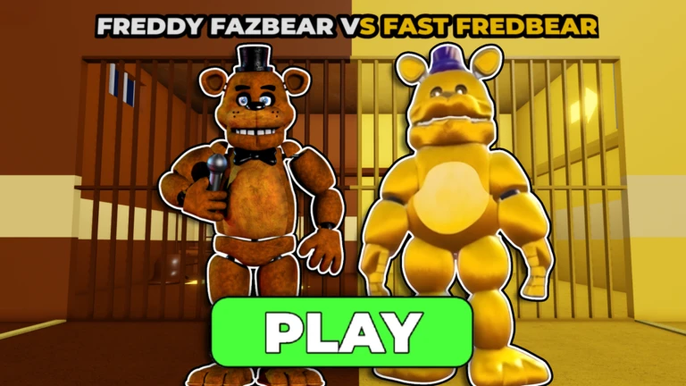 FREDDY VS FAST FREDBEAR PRISON RUN! (Obby) ekran görüntüsü
