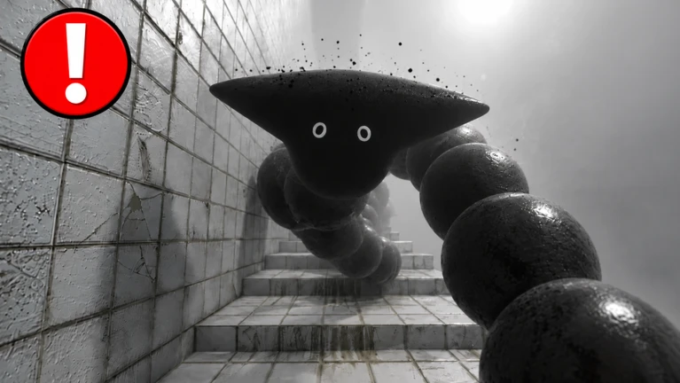 Climb Scary Monochrome Tower 👁️ ekran görüntüsü