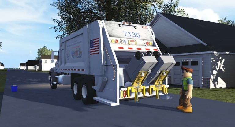 [FREE! + NEW ASL] Fairfax County Garbage Truck Sim ekran görüntüsü