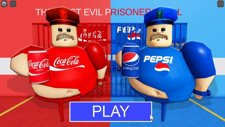 COCA-COLA Vs PEPSI BARRY'S PRISON RUN! (OBBY) ekran görüntüsü