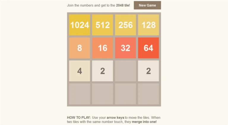 2048 ekran görüntüsü