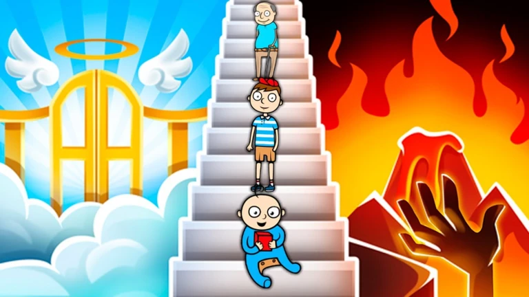 ESCAPE FROM HELL TO HEAVEN OBBY!! ekran görüntüsü