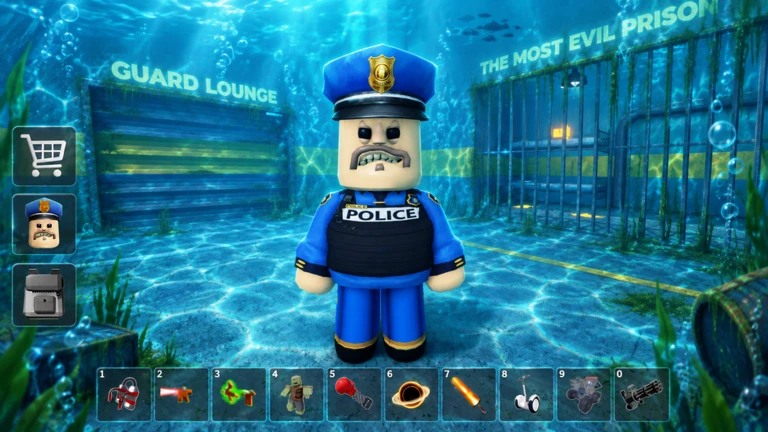 🌊 POLICE JR'S UNDERWATER PRISON! (Obby) ekran görüntüsü