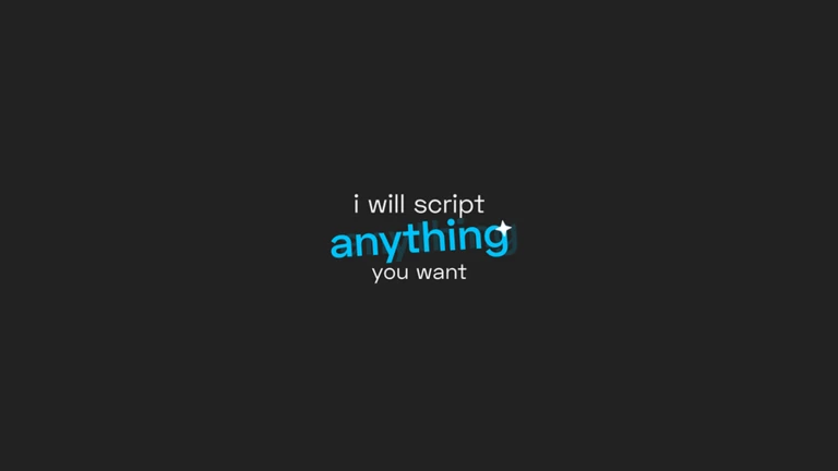 I WILL SCRIPT ANYTHING YOU WANT ekran görüntüsü