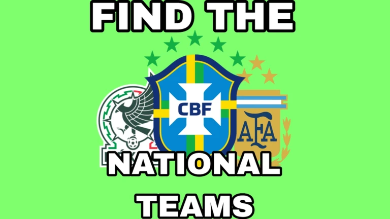 Find the National Teams ekran görüntüsü