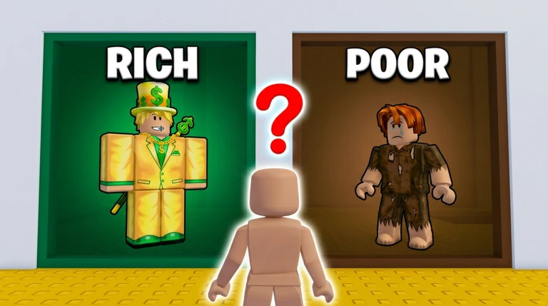 Would You Rather : Rich Or Poor Oufit Tower 💸 ekran görüntüsü