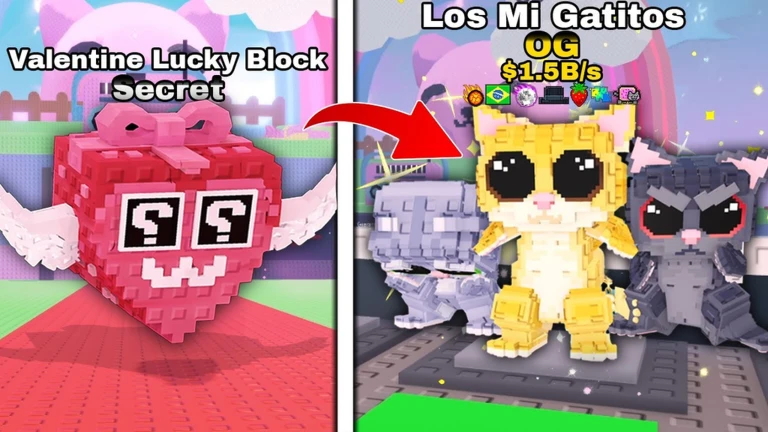 ❤️ Valentines Lucky Block X9999 ekran görüntüsü
