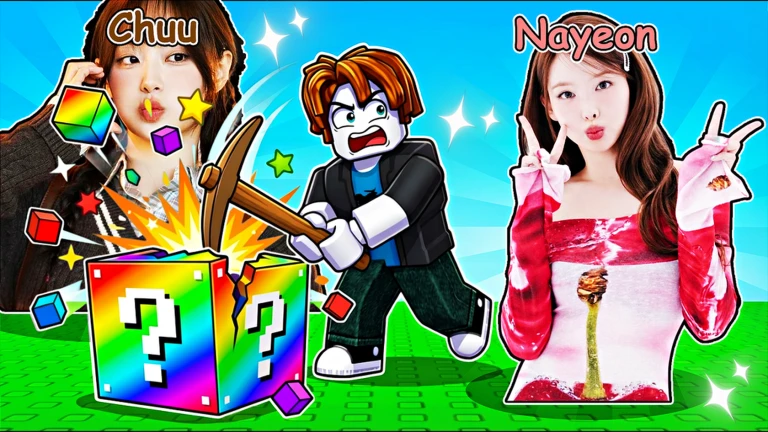 [⛏️] Break a Lucky Block for KPOP Idols! ekran görüntüsü