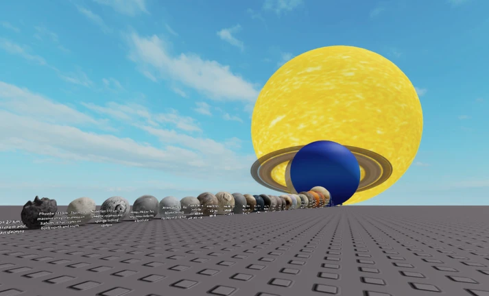 Solar System Size Comparison ekran görüntüsü