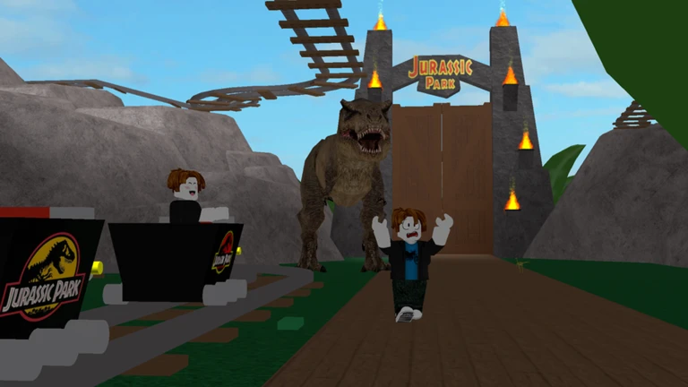 Cart Ride Around Jurassic Park! ekran görüntüsü