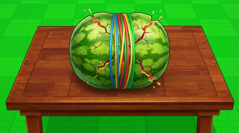 Rubber Band Watermelon 🍈 ekran görüntüsü