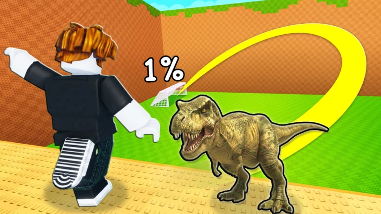 Kick a Lucky Block for Dinosaurs ekran görüntüsü