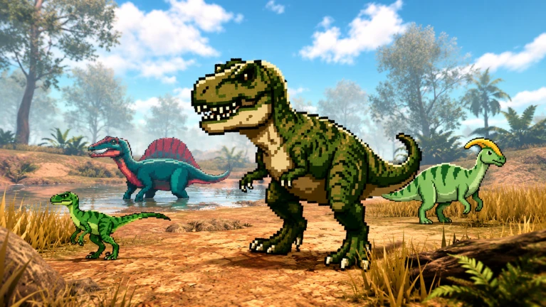 Jurassic Pixels (Alpha) ekran görüntüsü
