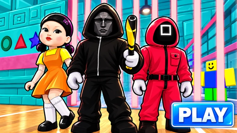 🦑 SQUID GAME FAMILY PRISON RUN ESCAPE! (Obby) ekran görüntüsü