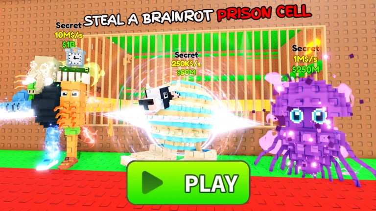 BRAINROT PRISON RUN OBBY! ekran görüntüsü