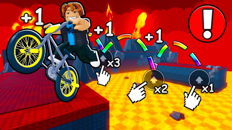 [W3!] +1 Double Jump Bike Escape! 🚴💨 ekran görüntüsü