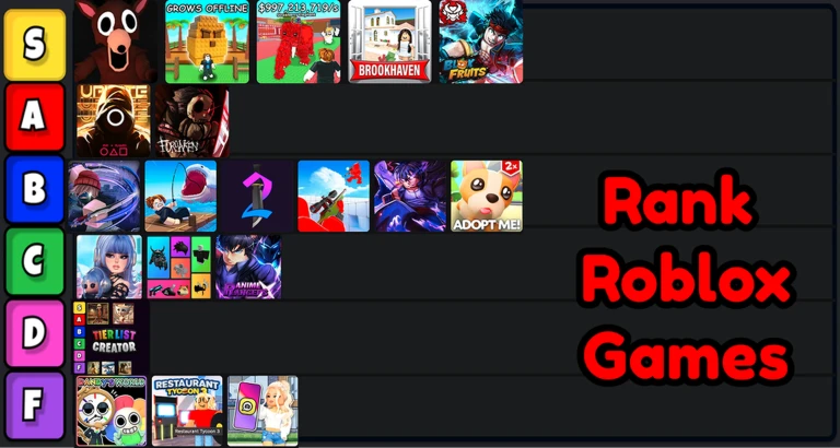 TIER LIST CREATOR ekran görüntüsü