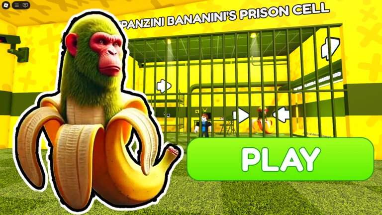 🍌 CHIMPANZINI BANANINI'S PRISON RUN! (Obby) ekran görüntüsü